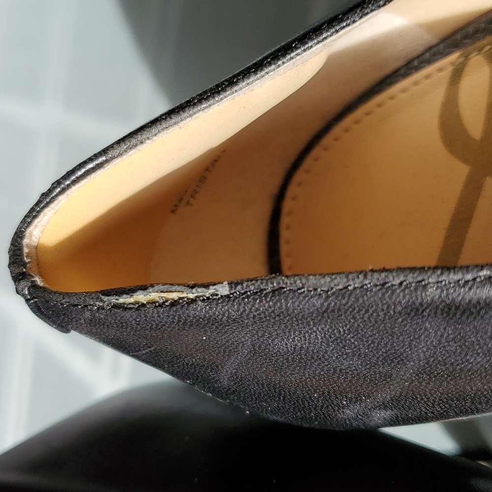 Sam Edelman Tristan Black Smooth Leather 3in High Heels, US size 9 - Picture 5 of 11